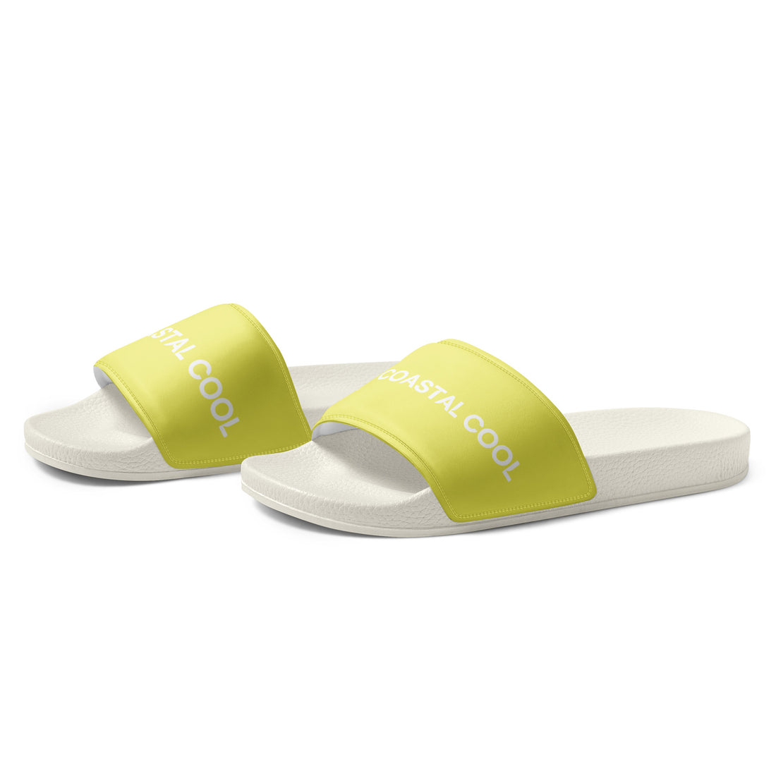 Men’s Slides - Yellow - Coastal Cool - Swimwear and Beachwear - Recycled fabrics