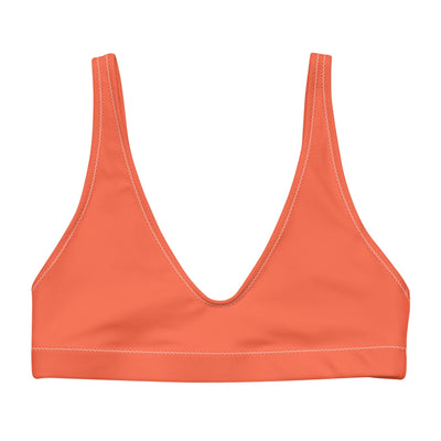 Orange Solid Bikini Top - Coastal Cool - Swimwear and Beachwear - Recycled fabrics