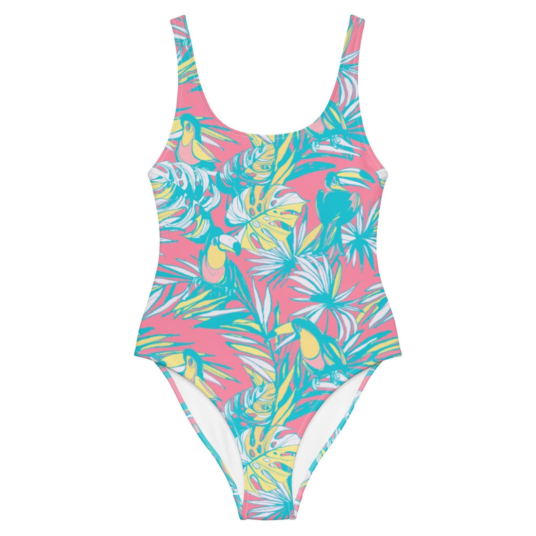 Toucan Do It Pink One-Piece Swim One-Piece Coastal Cool XS   Sustainable | Recycled | Swimwear | Beachwear | Travel and Vacation | Coastal Cool Swimwear | Coastal Cool Beachwear